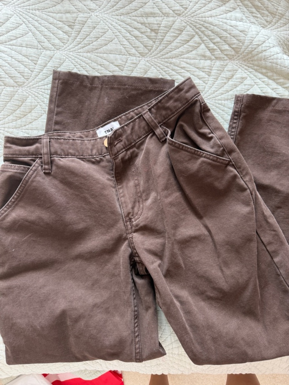 TNA Aritzia Brown Solar Pants sz 0